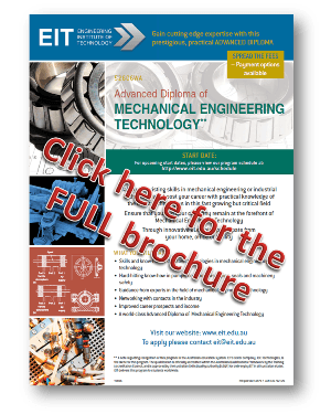 EIT Advanced Diploma of Mechanical Engineering Technology